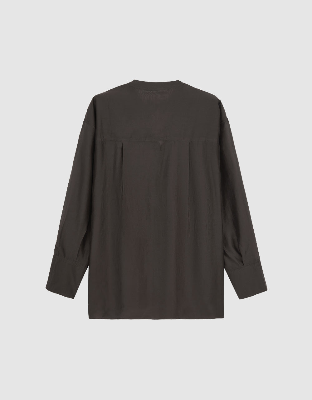 Notch Neck Oversized Shirt