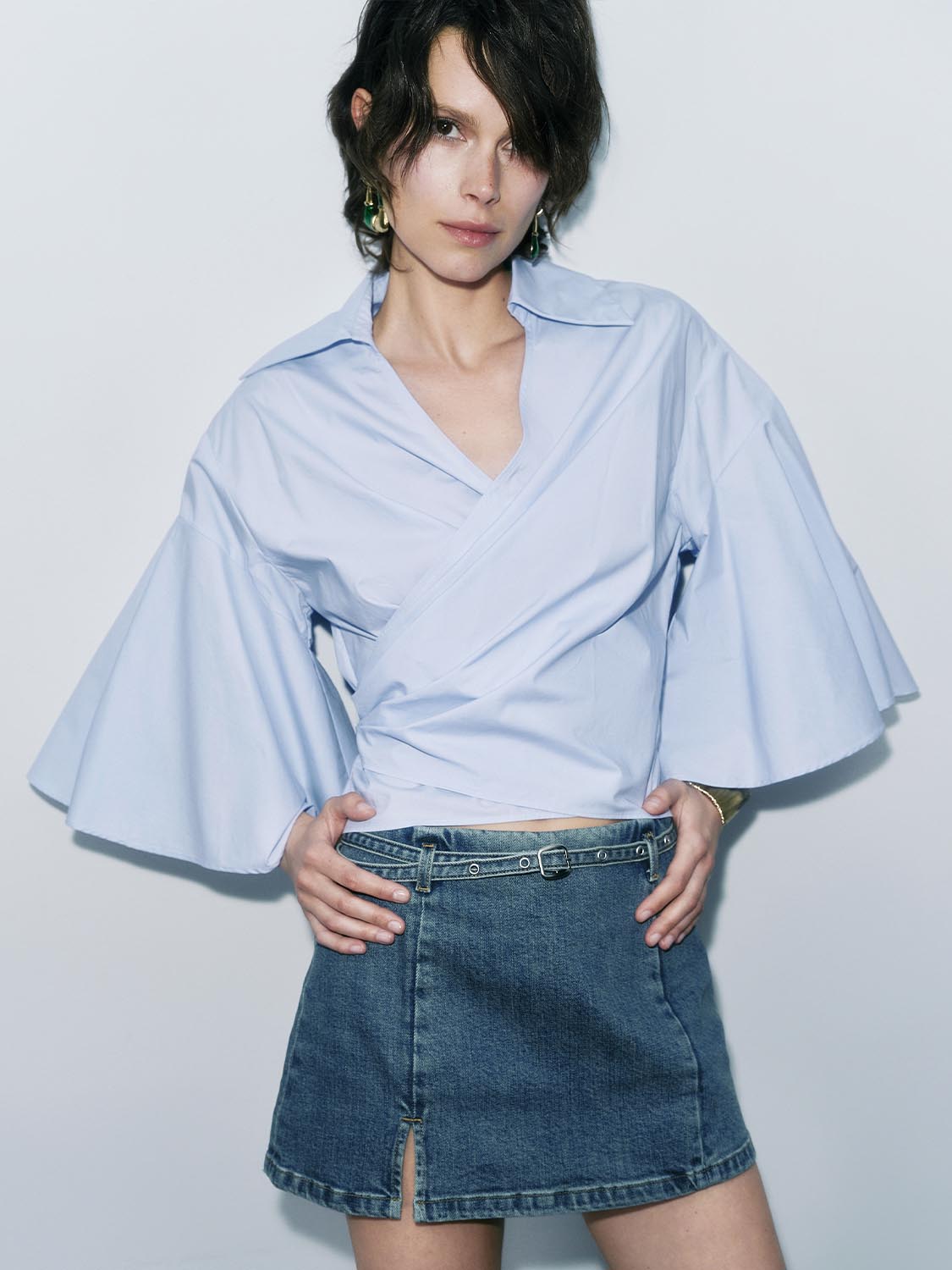 Surplice Front Shirts