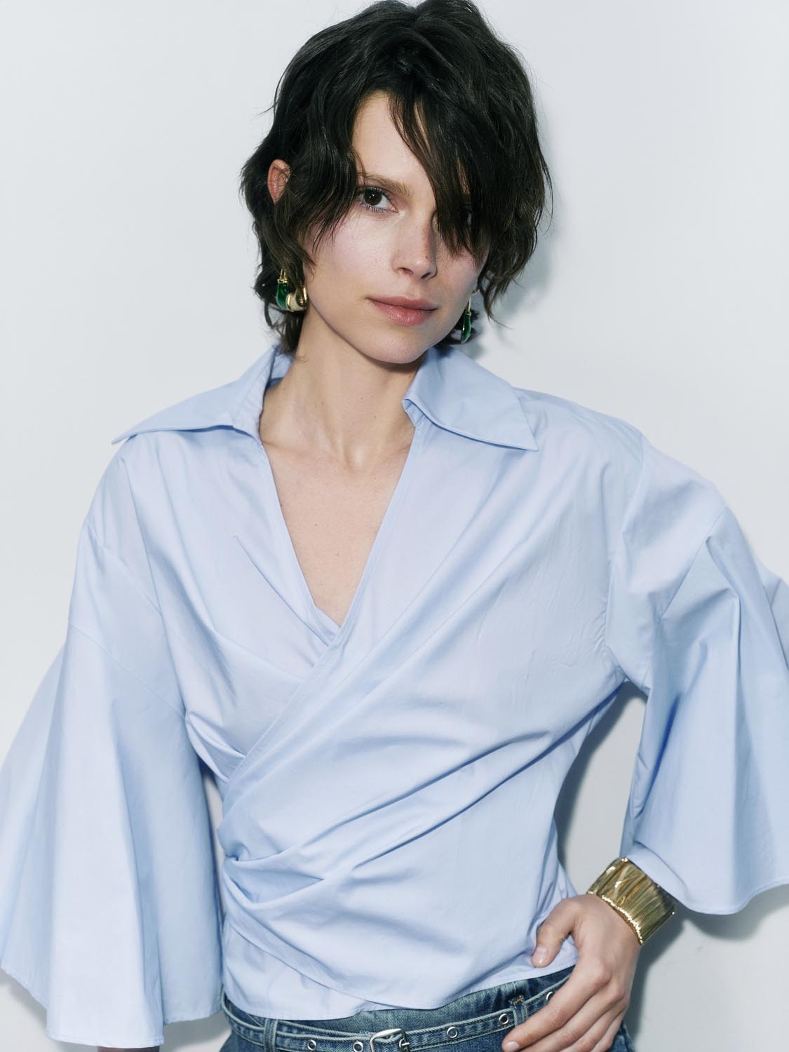 Surplice Front Shirts