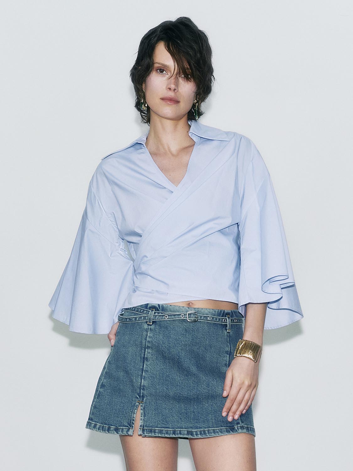 Surplice Front Shirts