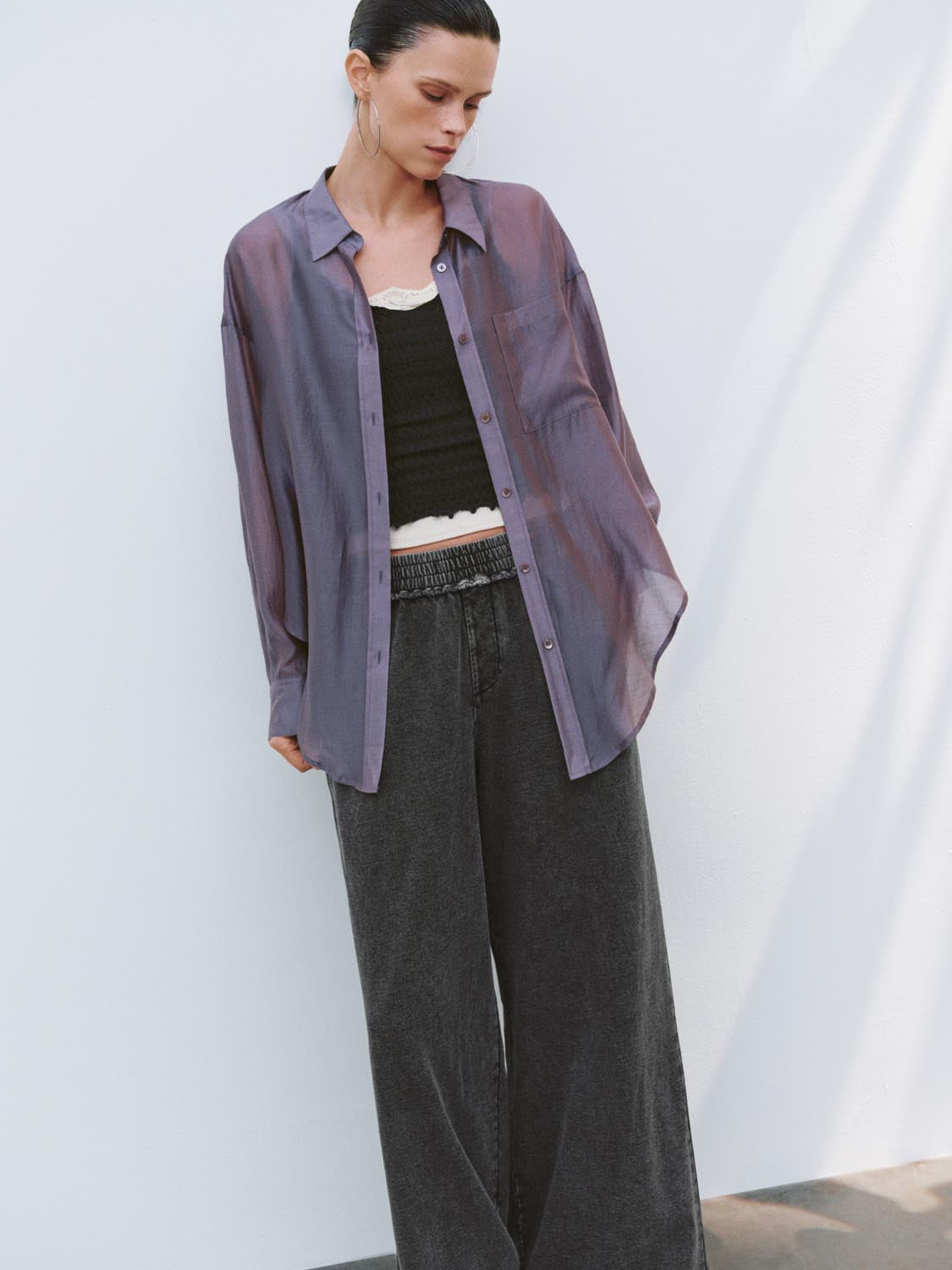 Satin Long Sleeve Shirts