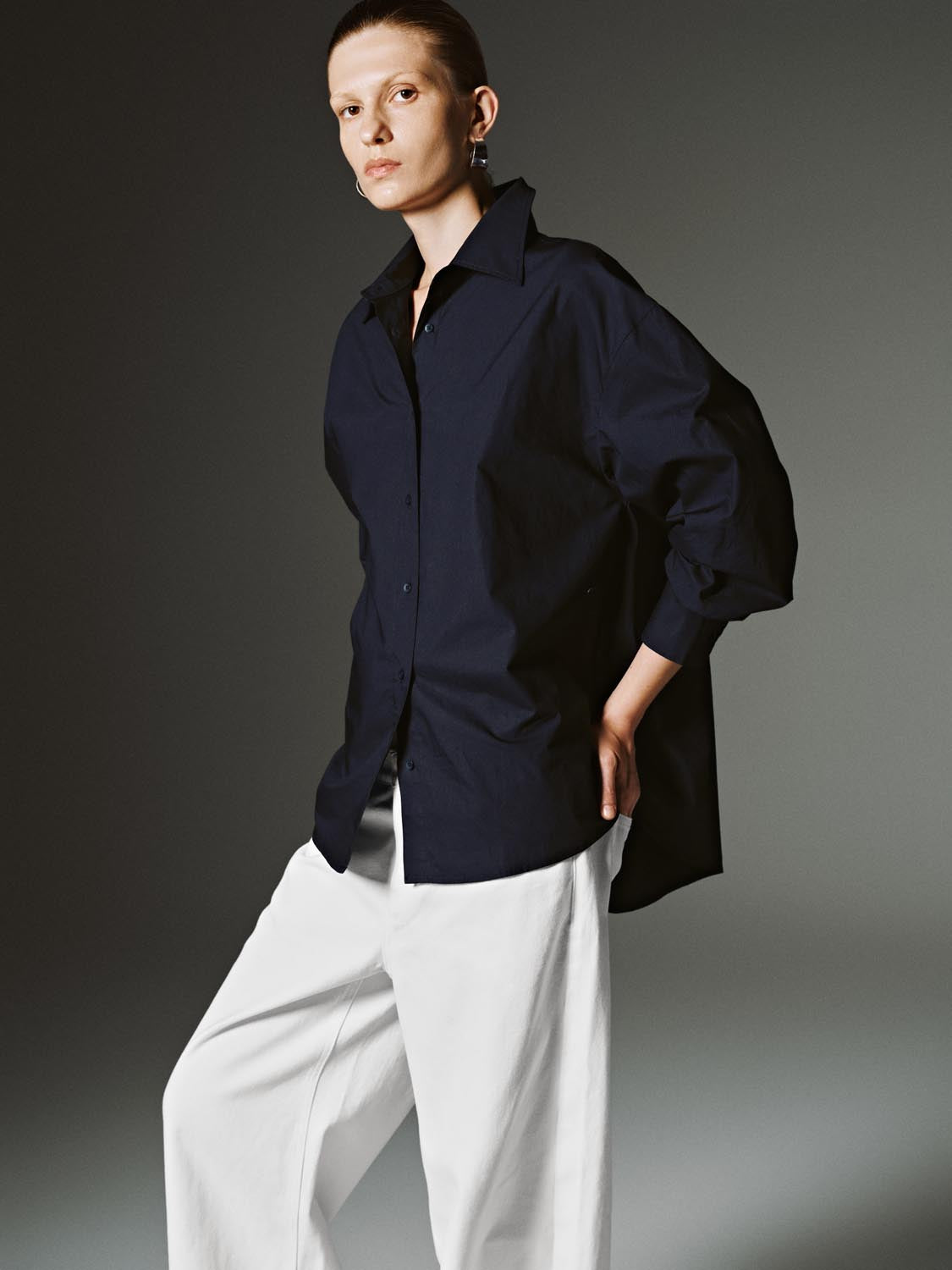 Solid Button Up Shirts