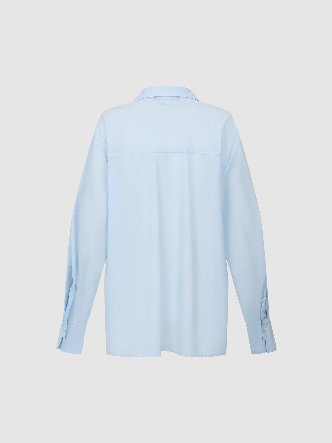 Tie Front Crew Neck Shirt