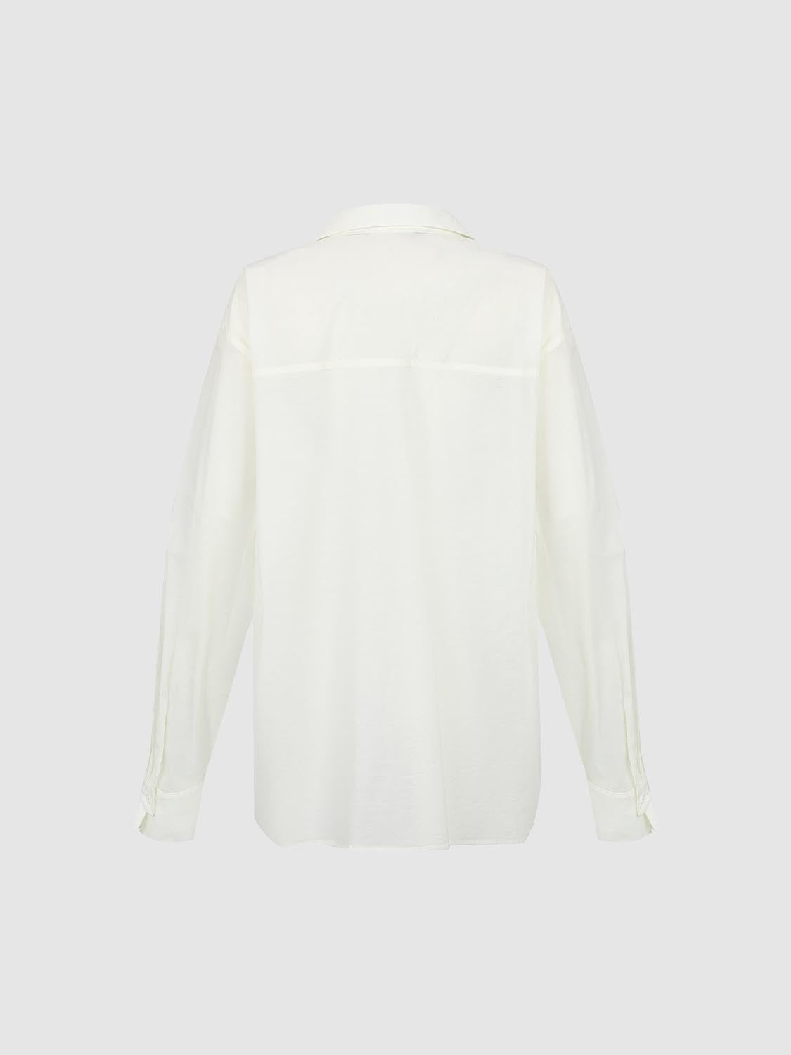 Tie Front Crew Neck Shirt