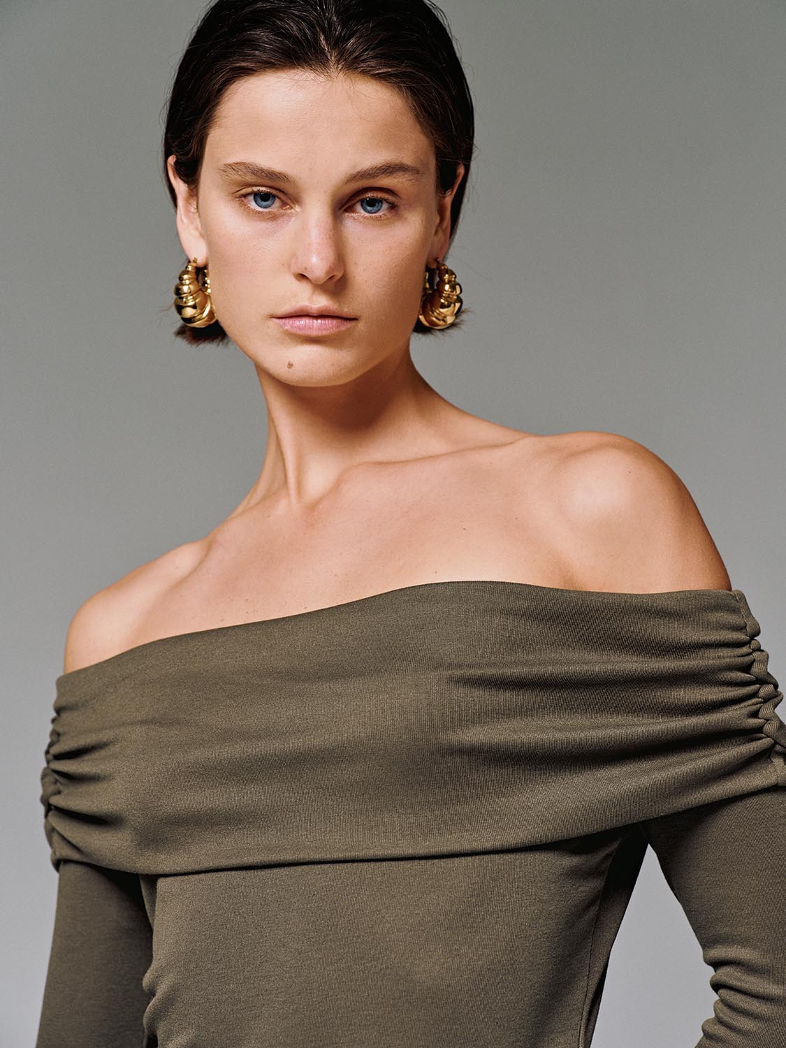 Off Shoulder Long Sleeve T-Shirts