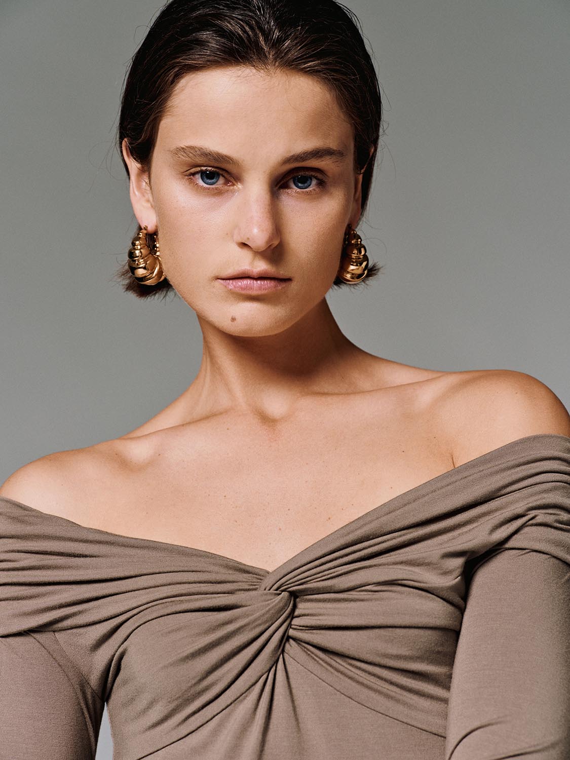 Front Knot Twist Long Sleeve T-Shirts