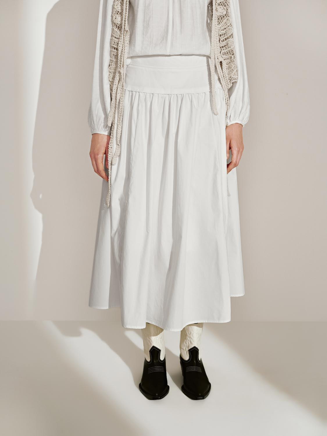 Midi Flared Skirts