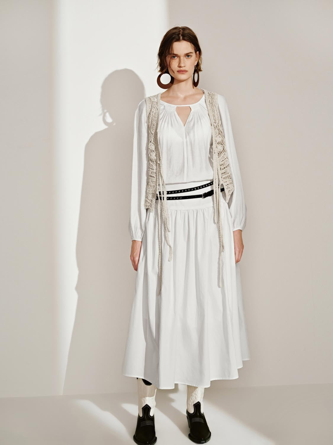 Midi Flared Skirts