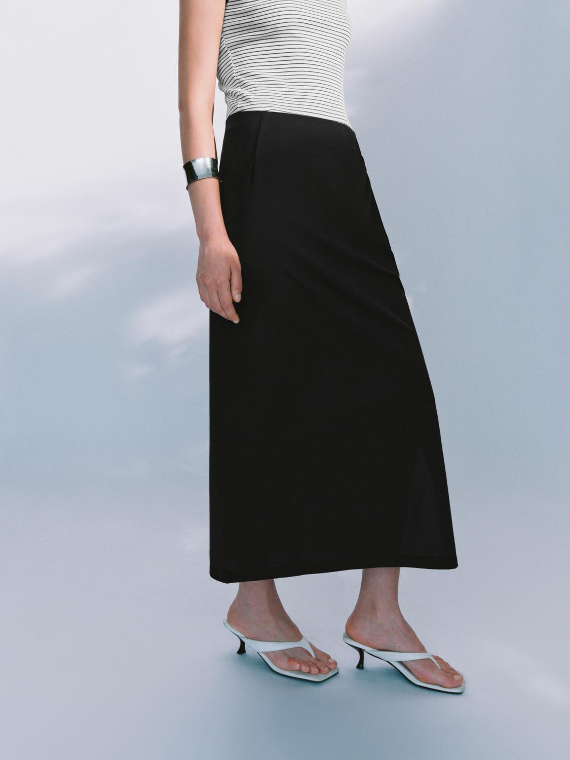 Split Hem Straight Maxi Skirts