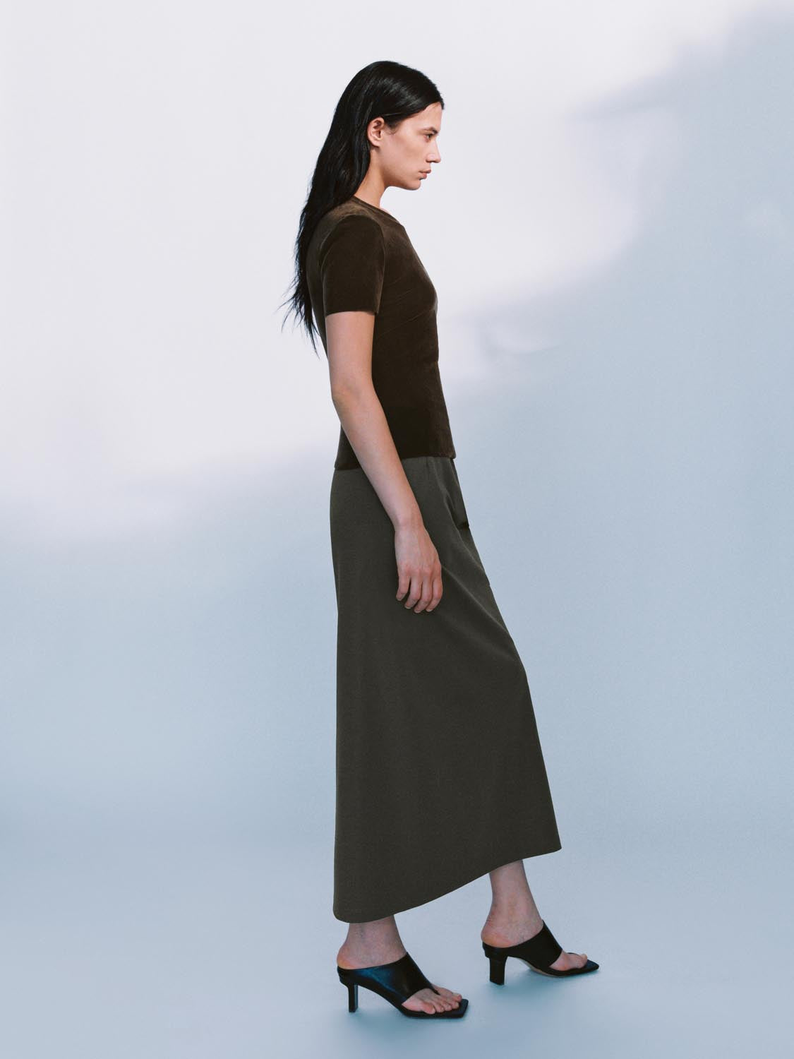 Split Hem Straight Maxi Skirts