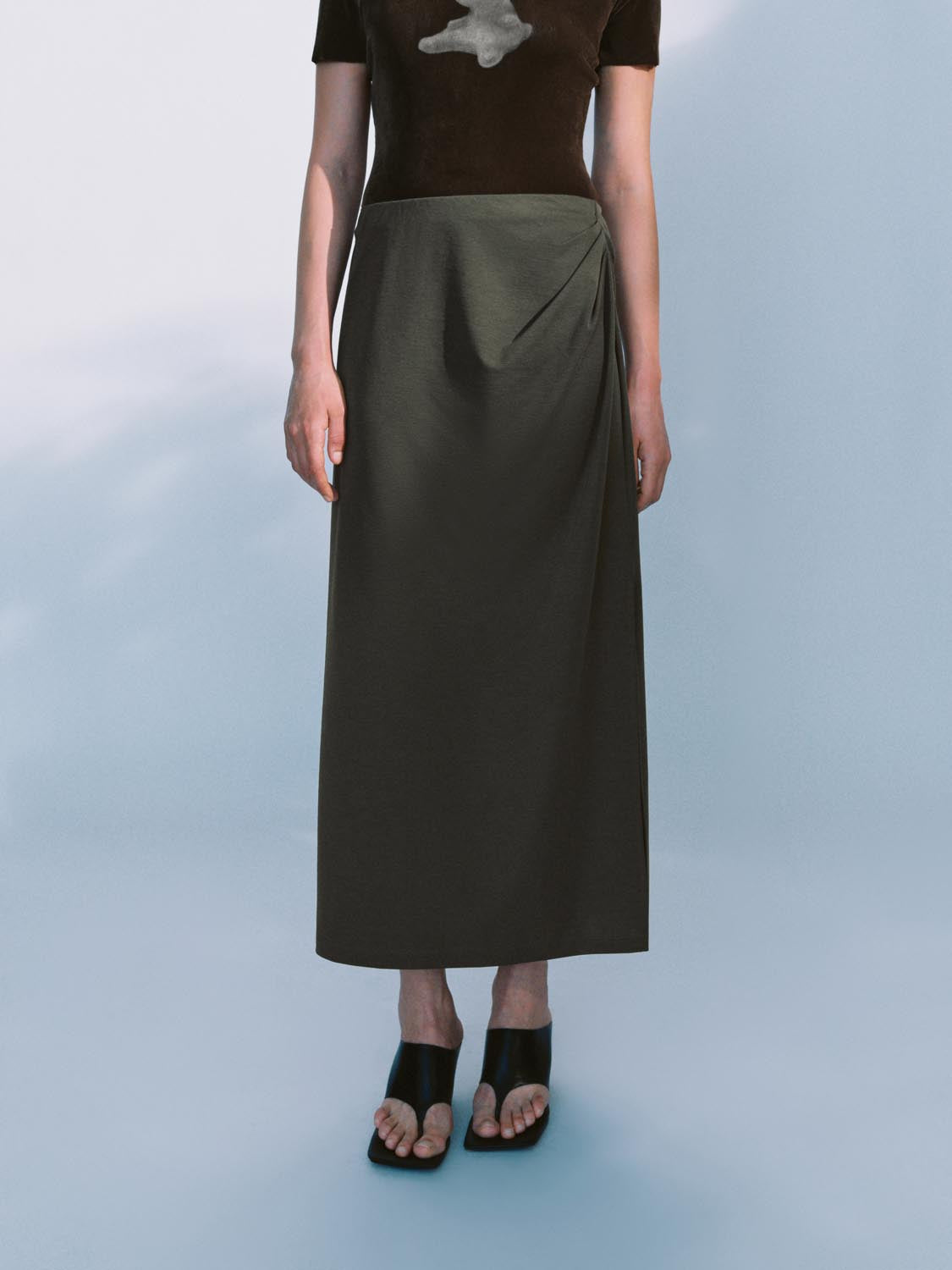 Split Hem Straight Maxi Skirts