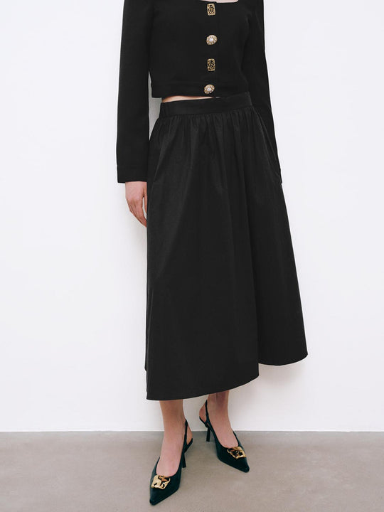 Pull On A-Line Midi Skirts