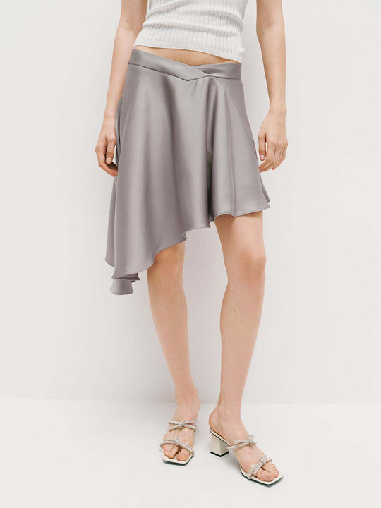 Asymmetric Hem Skirt