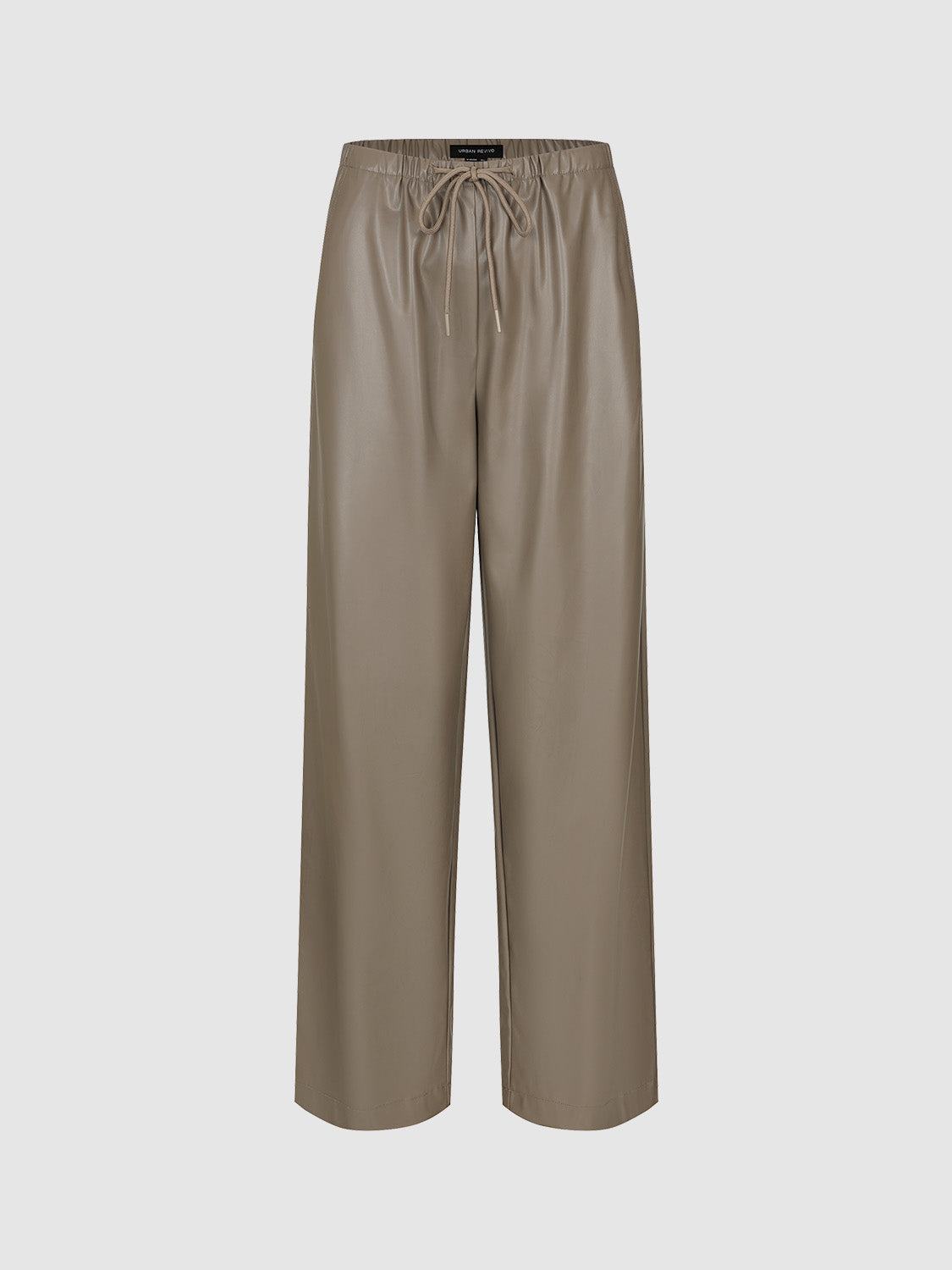 Elastic Waist Loose Wide-Leg Pants