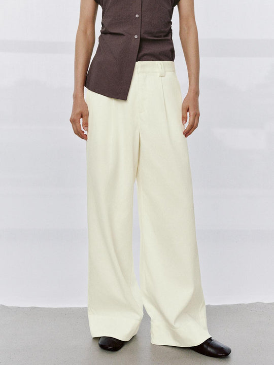 Pleated Wide Leg Pants