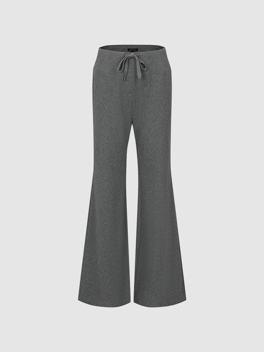 Flare Wide-leg Medium Stretch Cotton Pants