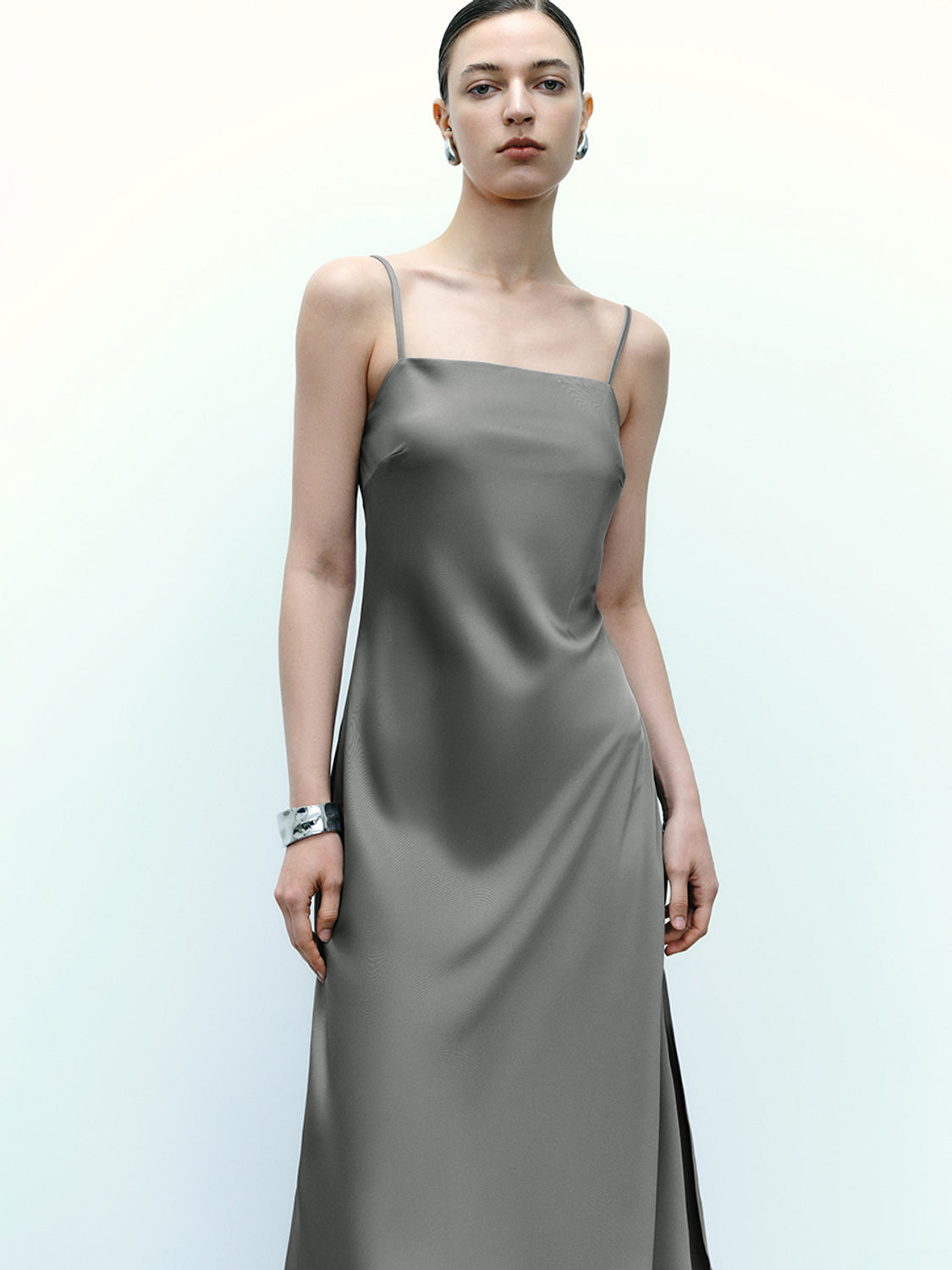 Square-cut A-Line Dress