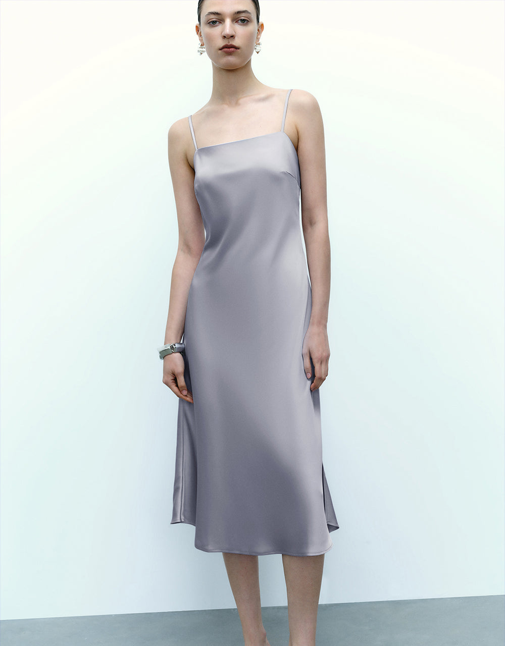 Square-cut A-Line Dress