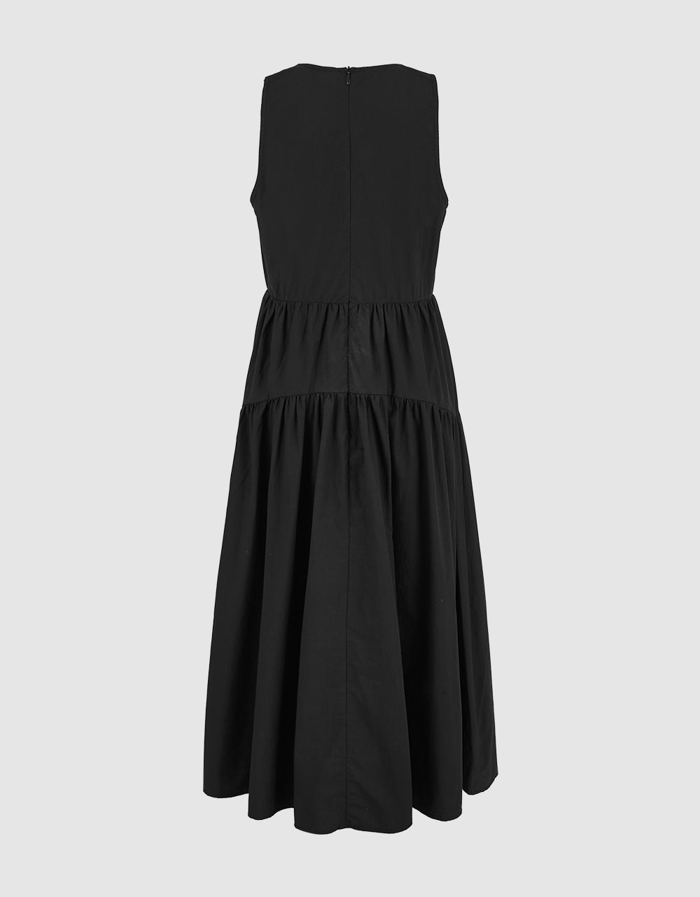 Sleeveless Crew Neck A-Line Dress