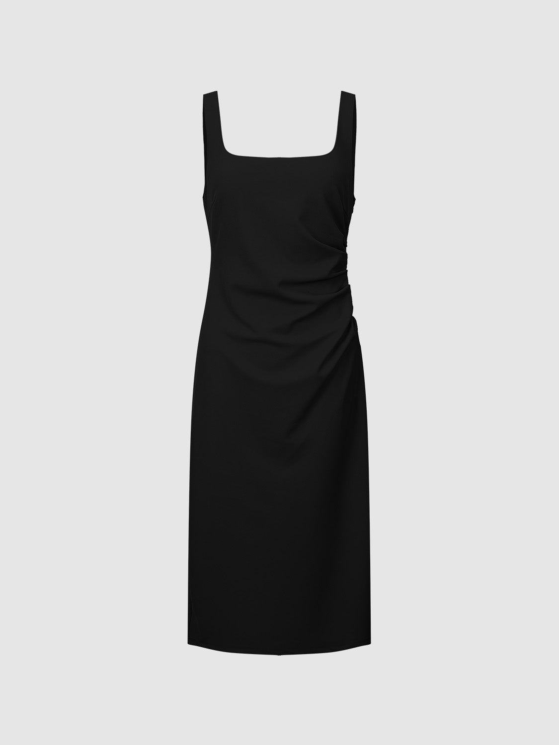 Sleeveless Square-cut Collar Skinny Dress