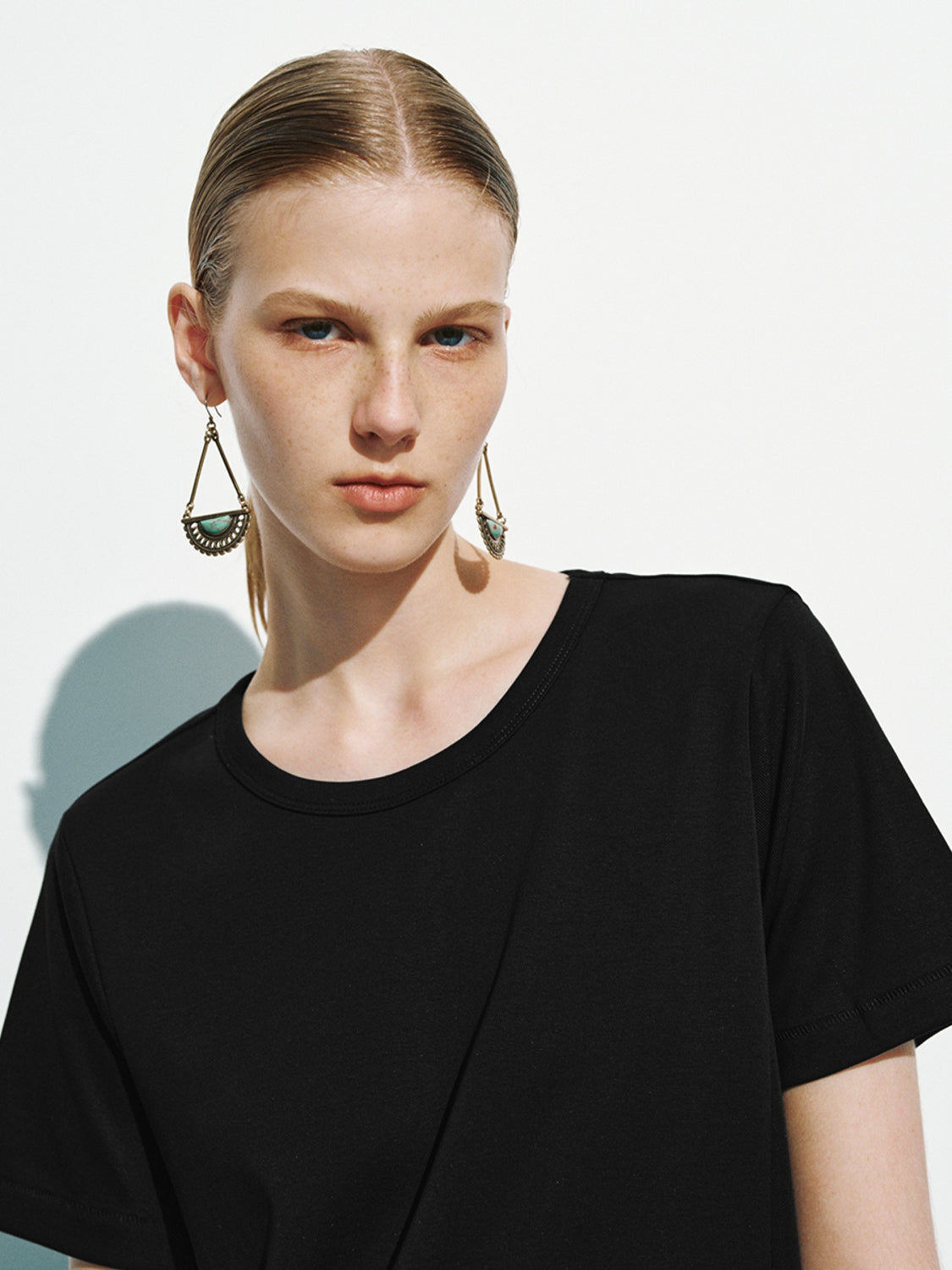 Short Sleeve Split Hem Dresses