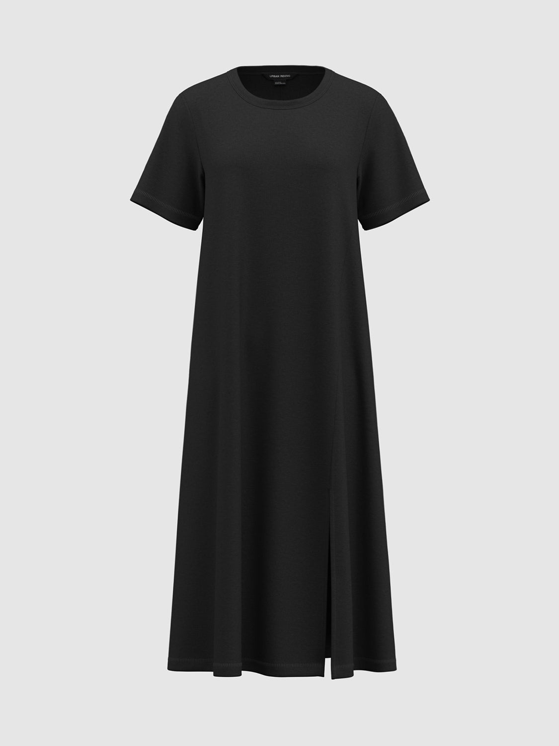 Short Sleeve Split Hem Dresses