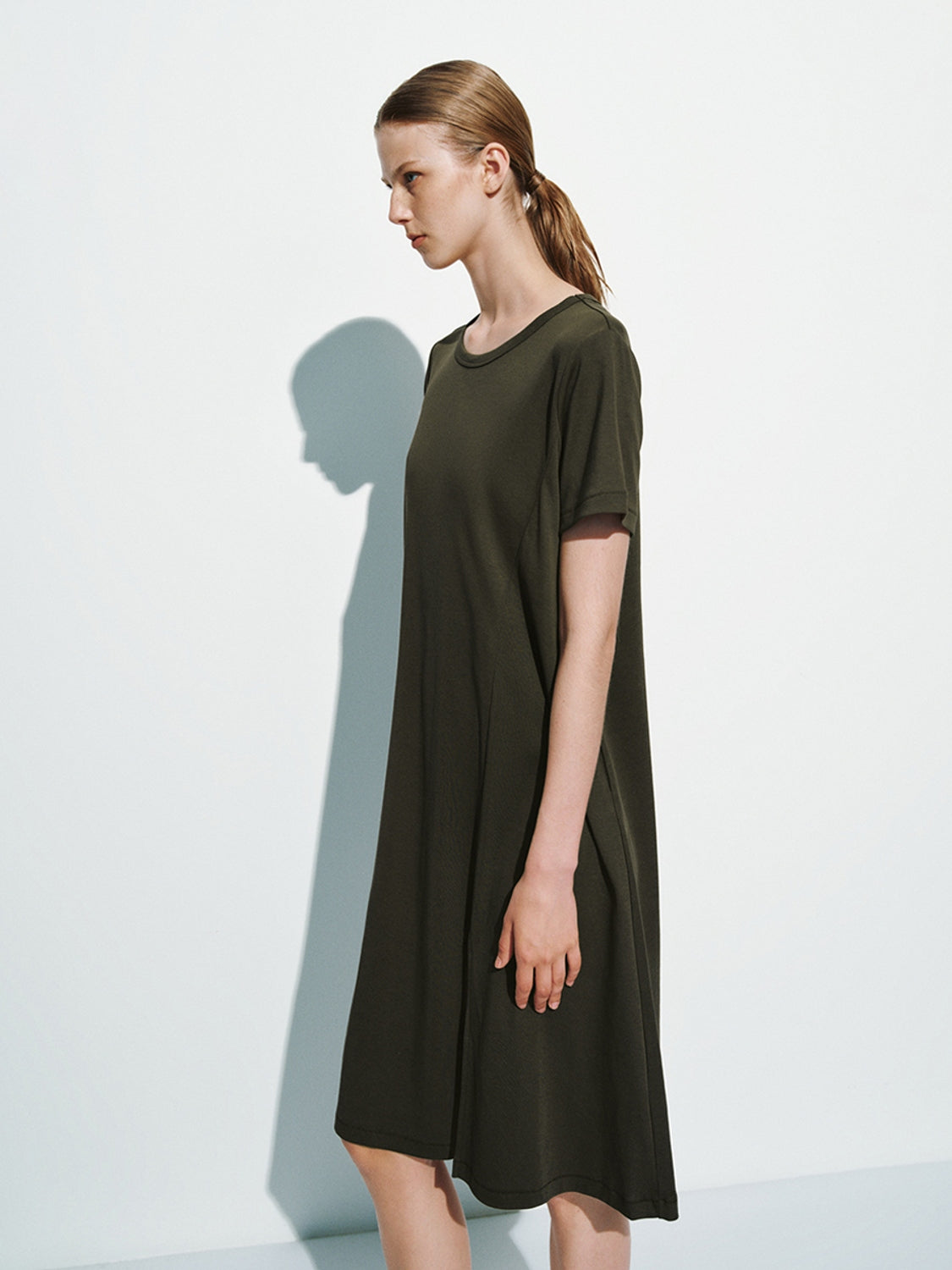 Short Sleeve Split Hem Dresses