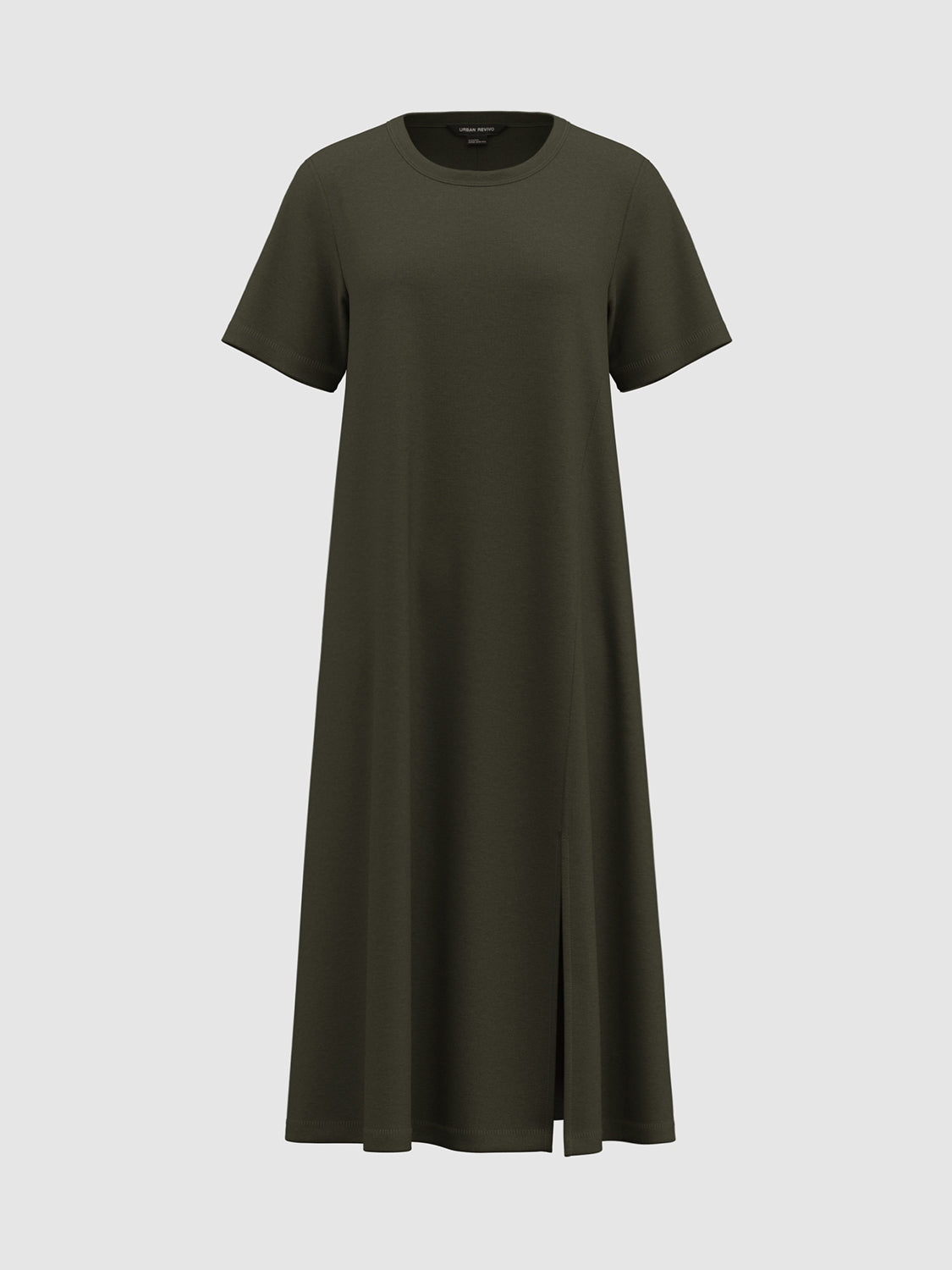 Short Sleeve Split Hem Dresses