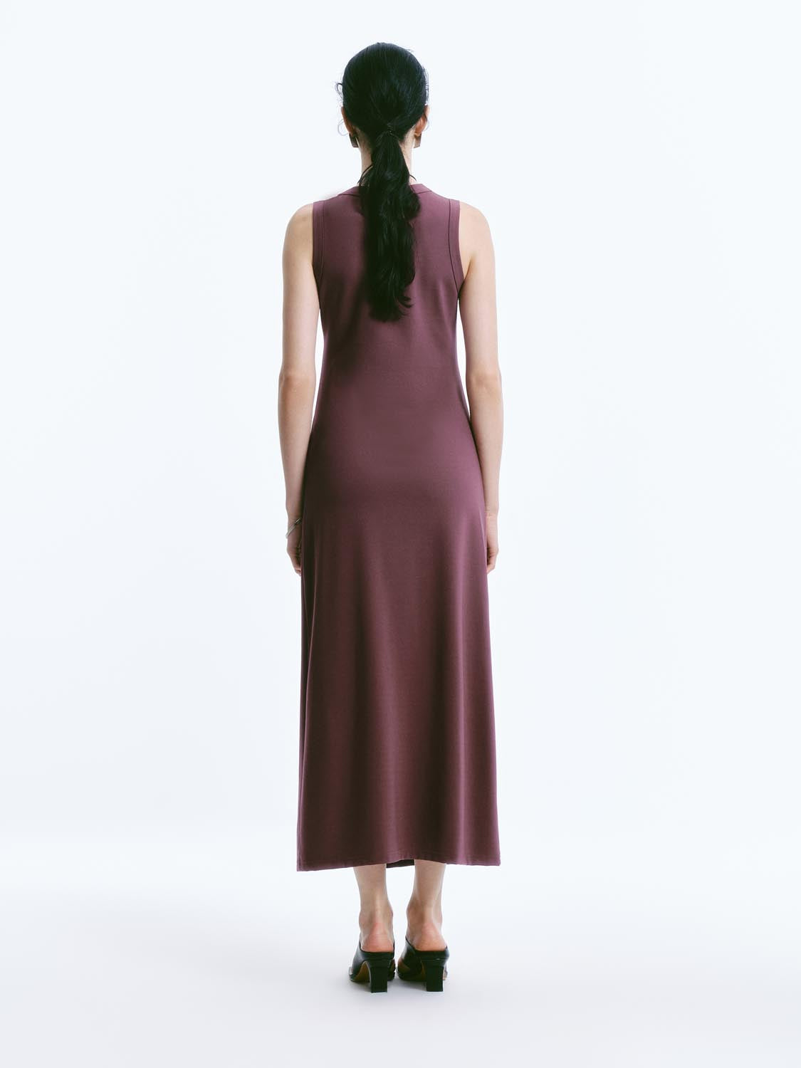 Twisted Front Sleeveless Maxi Dresses