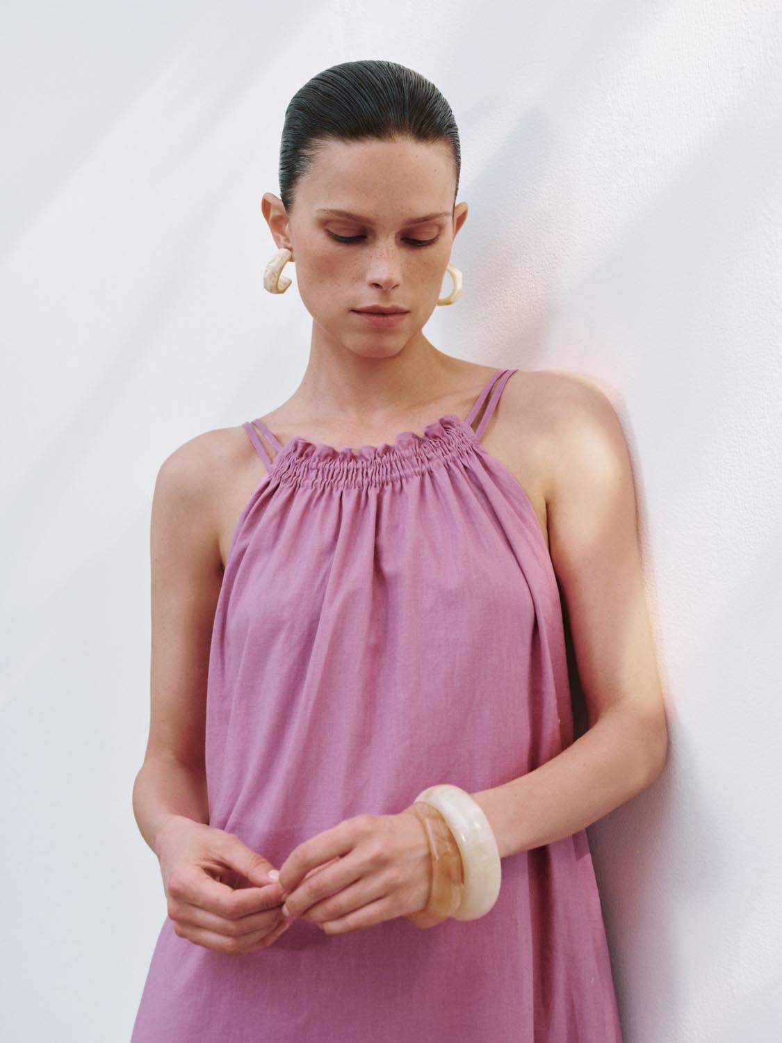 High Neck A-Line Dresses