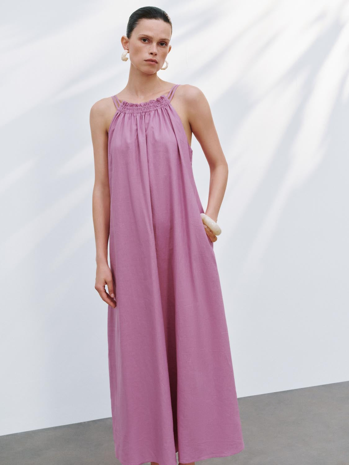 High Neck A-Line Dresses