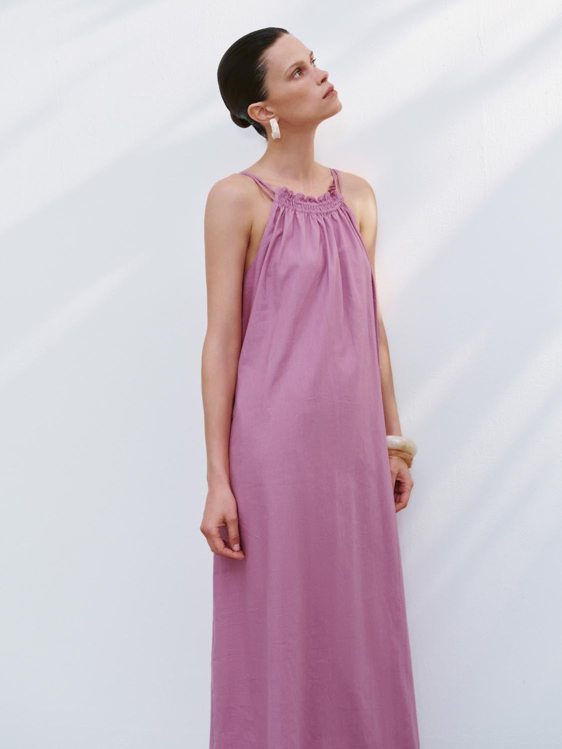 High Neck A-Line Dresses