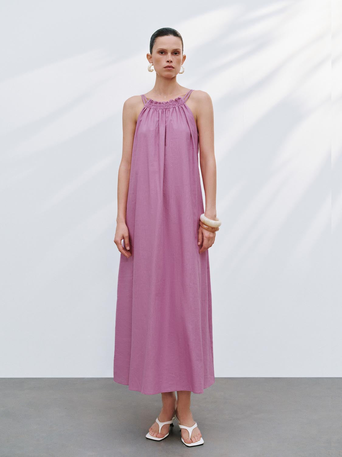 High Neck A-Line Dresses