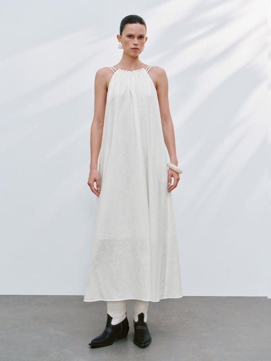 High Neck A-Line Dresses