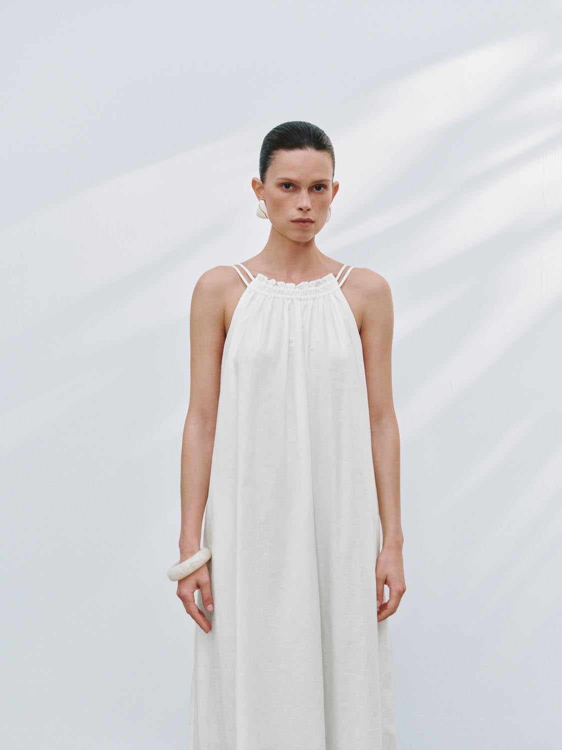 High Neck A-Line Dresses