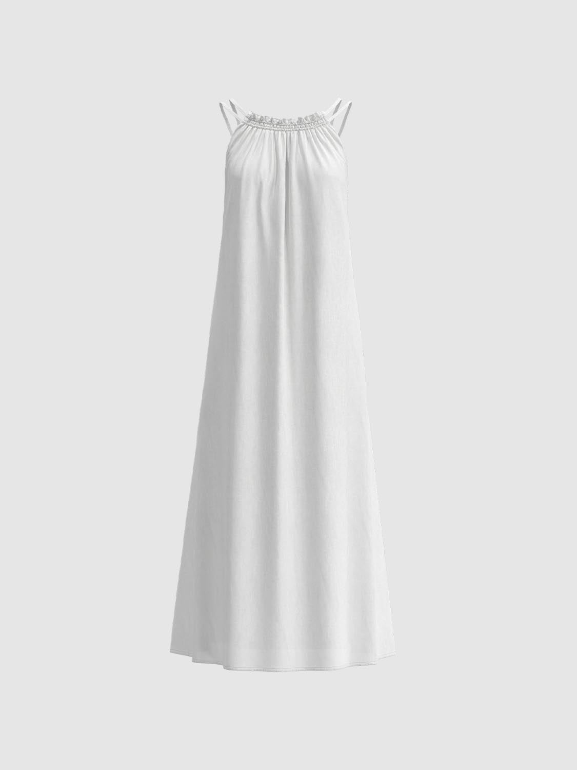 High Neck A-Line Dresses