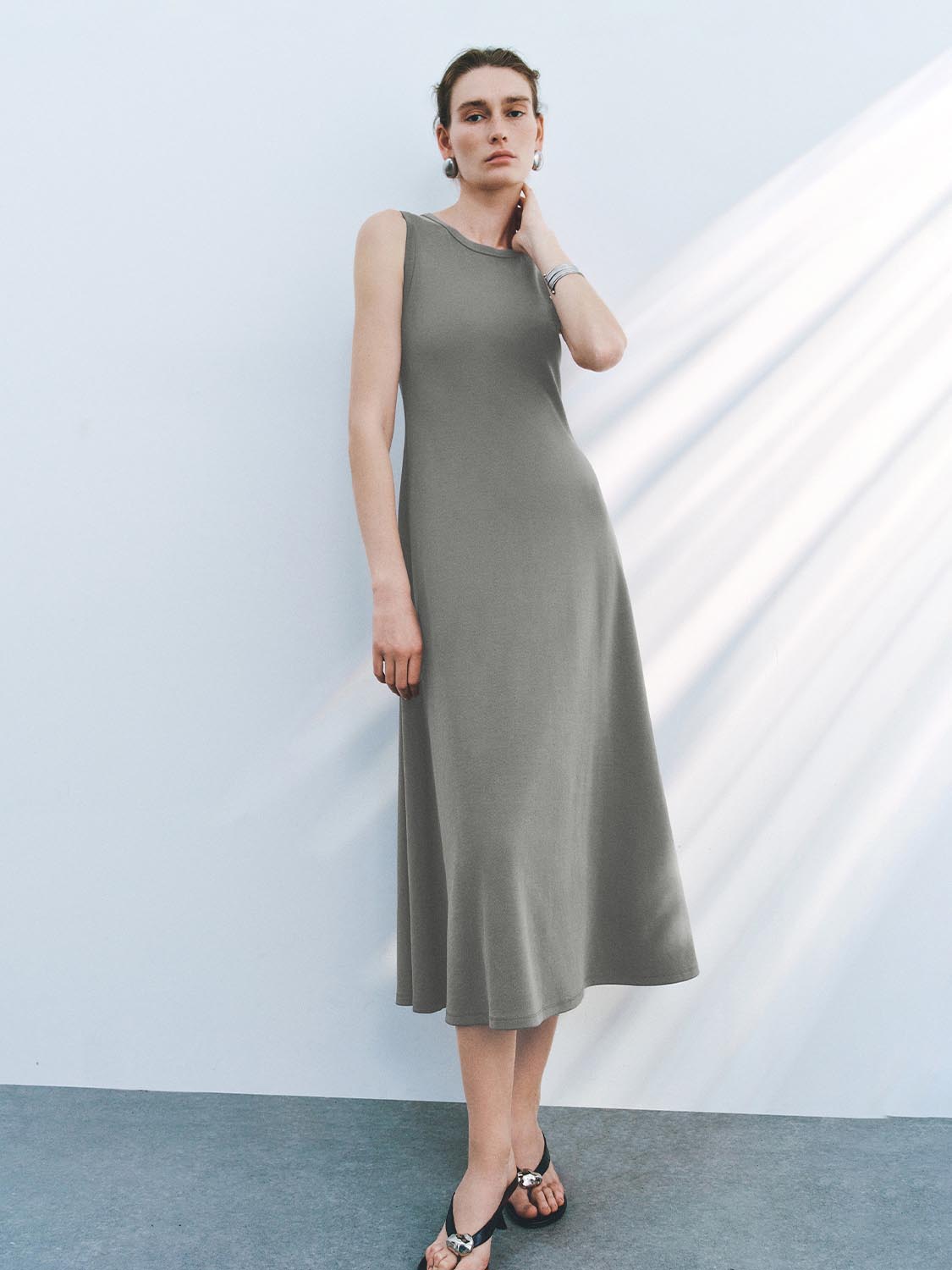 Sleeveless A-Line Maxi Dresses