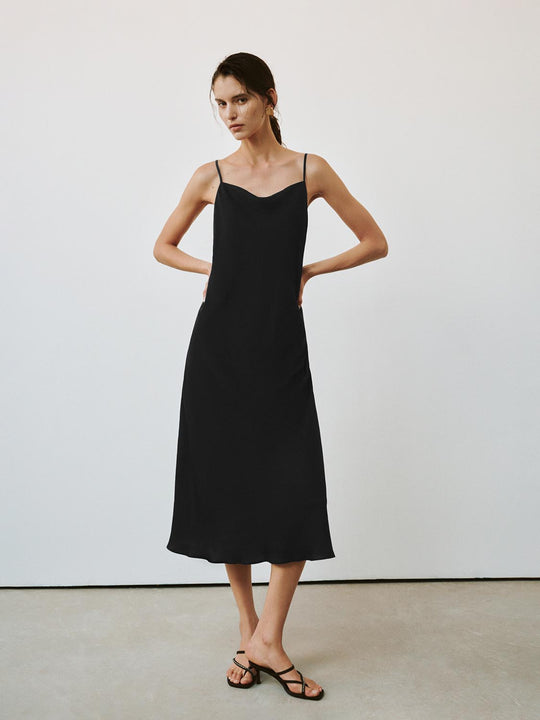 Strappy A-Line Midi Dresses