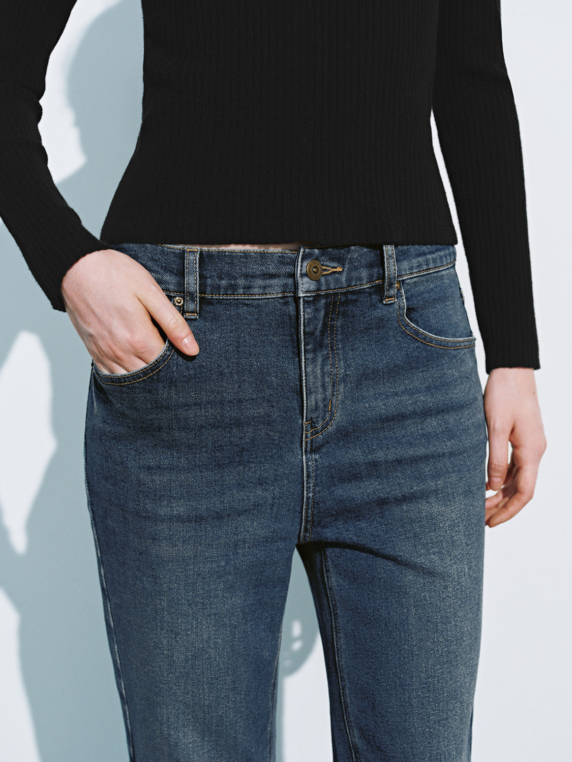Ankle Length Denim Jeans
