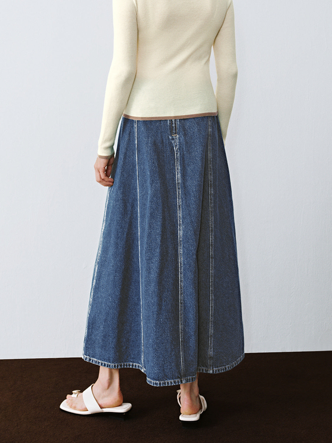 Midi Denim Skirt