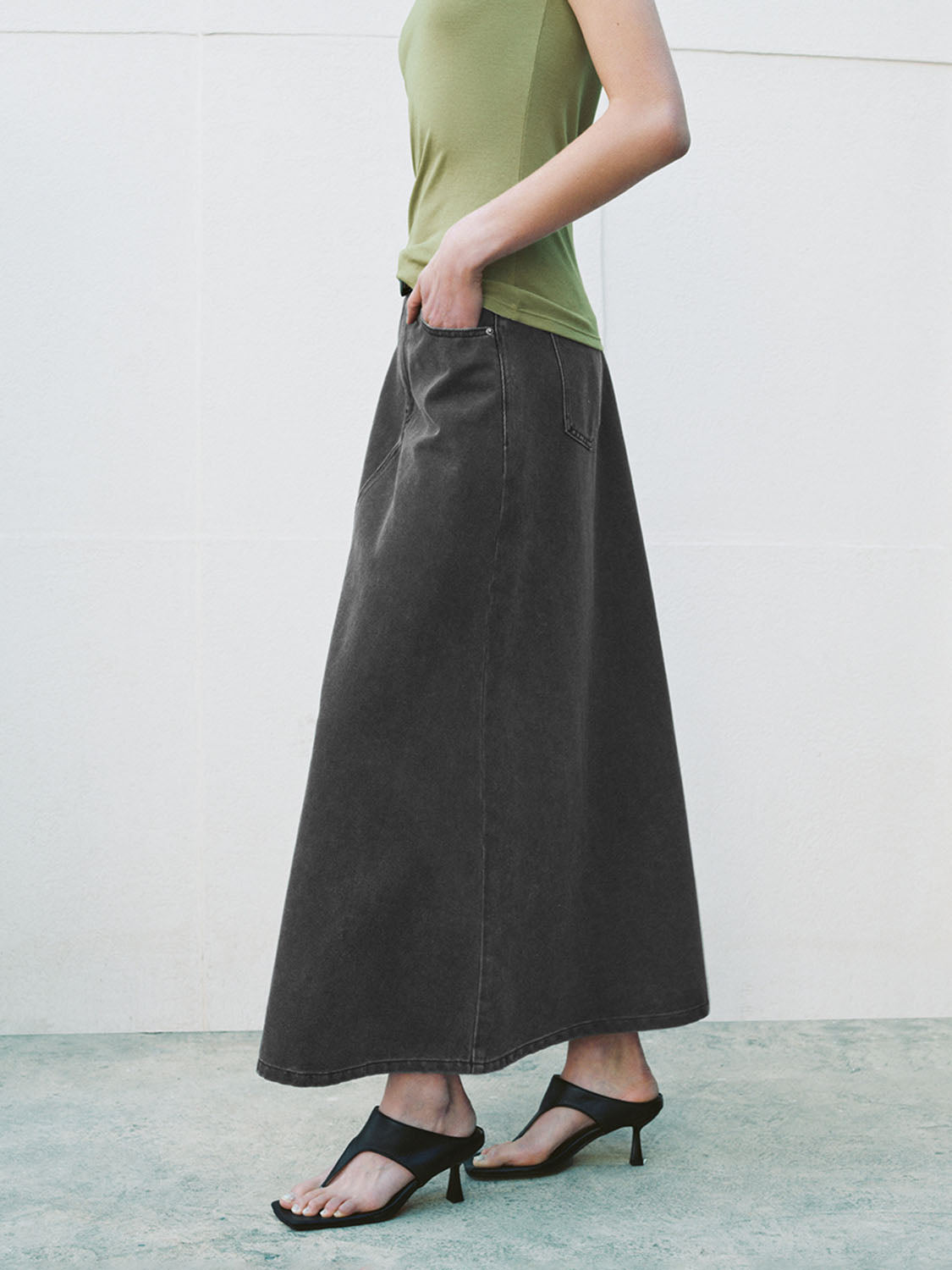 Maxi Denim Skirts