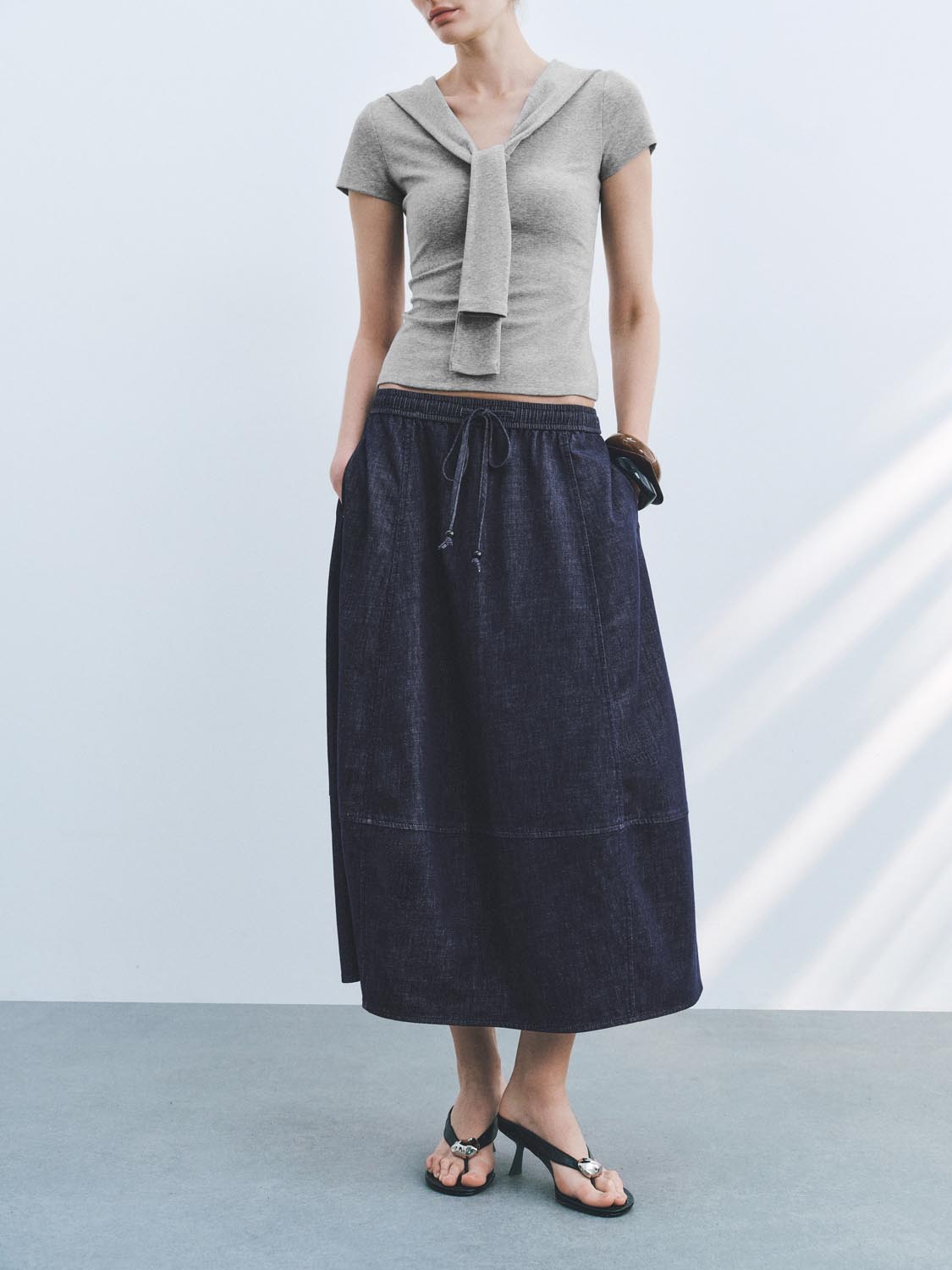 Denim Maxi Skirts