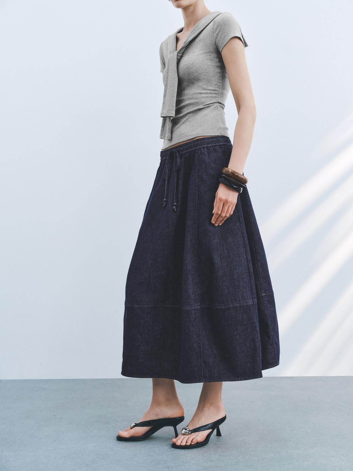 Denim Maxi Skirts