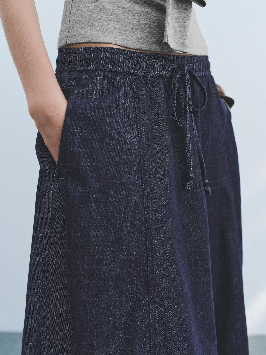 Denim Maxi Skirts