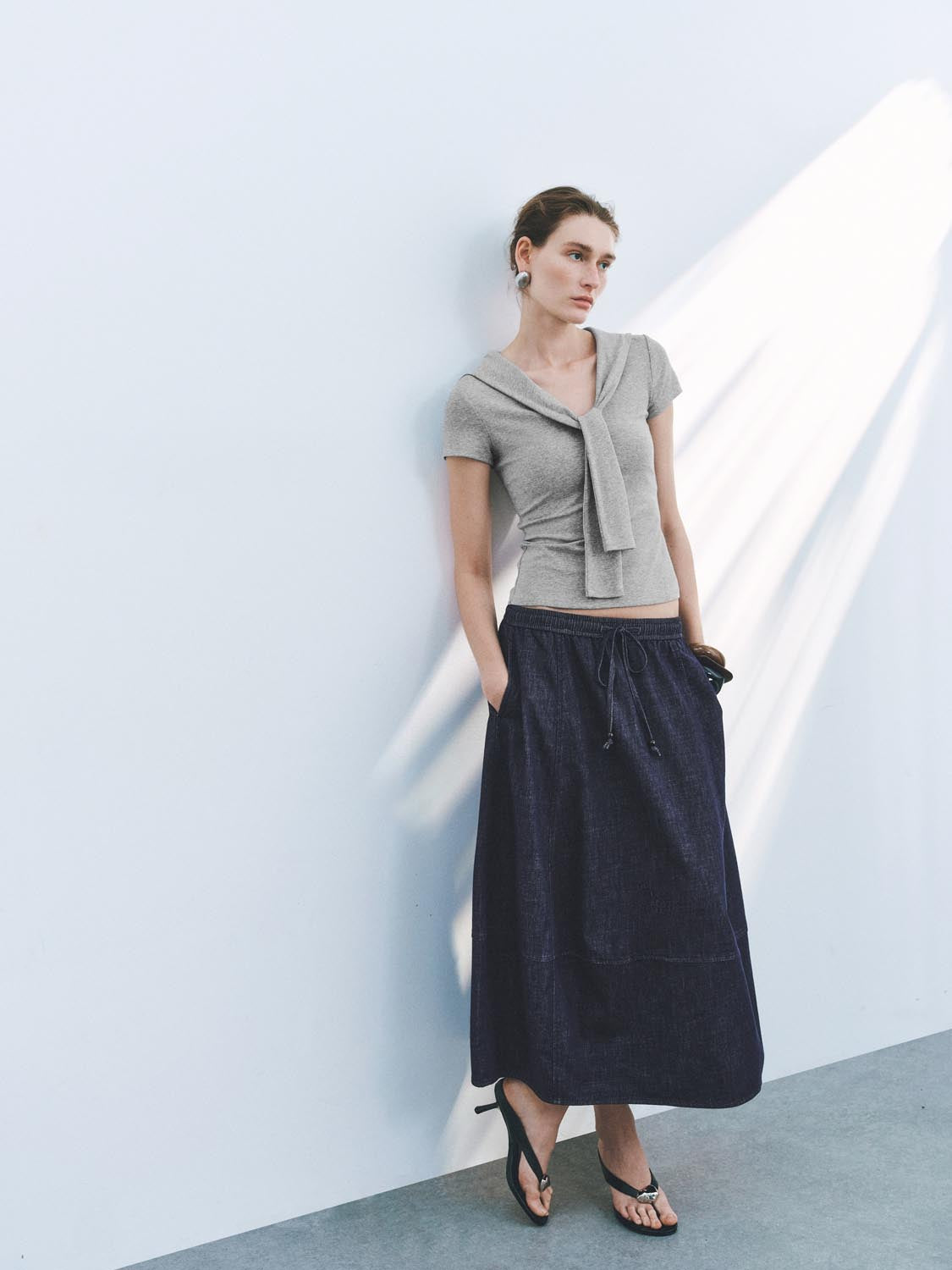 Denim Maxi Skirts