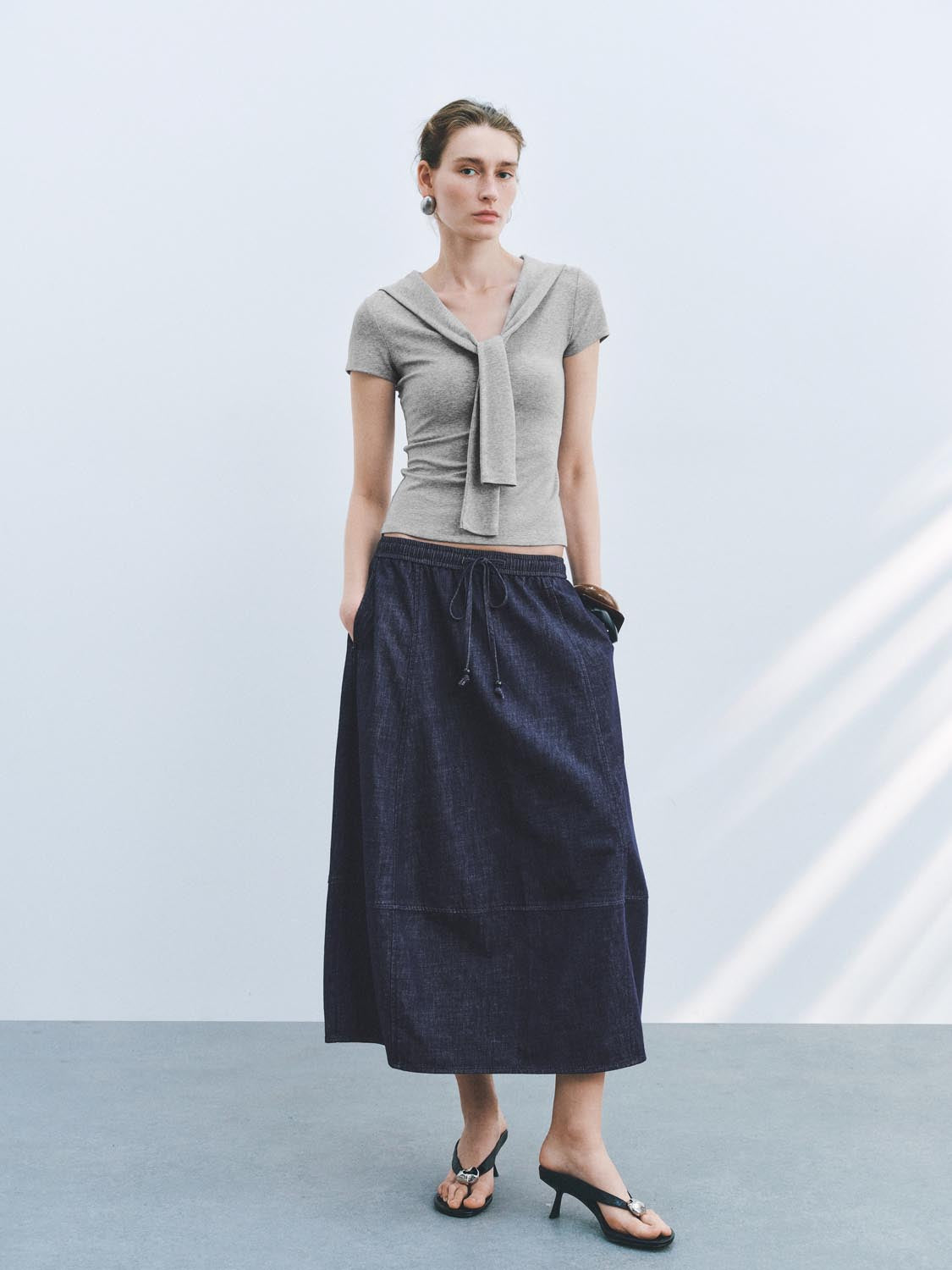 Denim Maxi Skirts