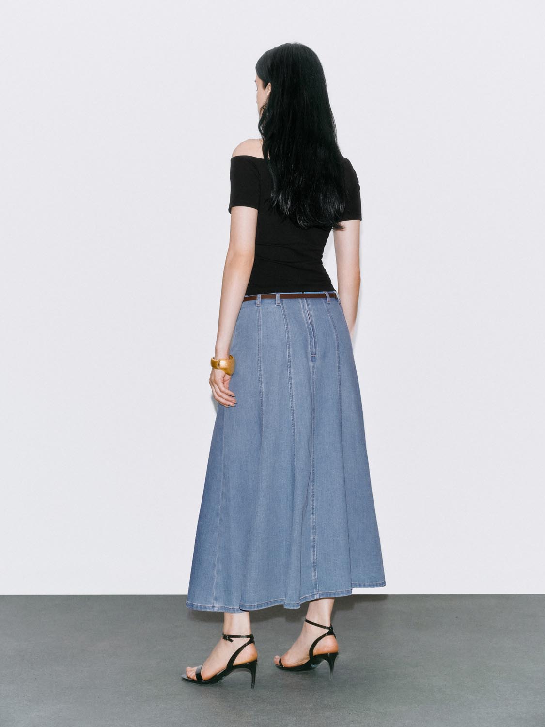 Denim Maxi Skirts