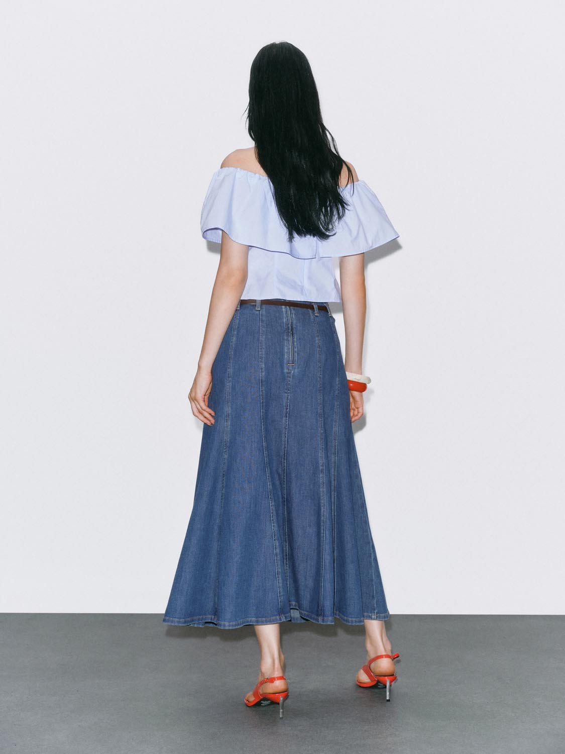 Denim Maxi Skirts