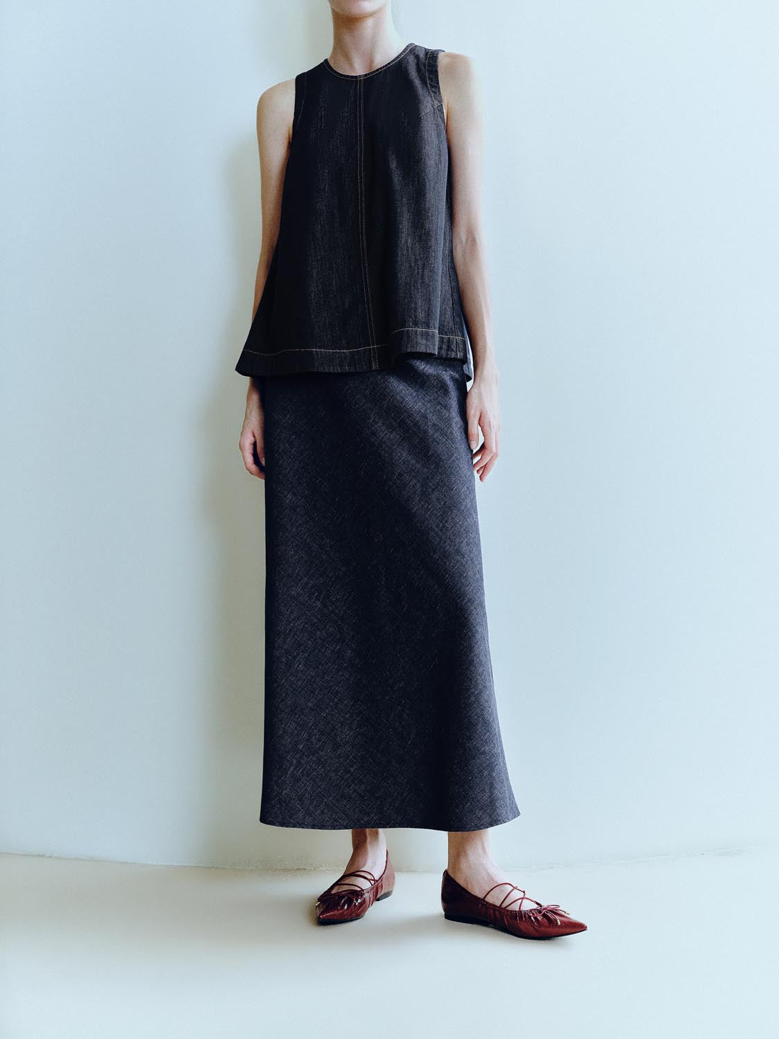 Denim Maxi Skirts
