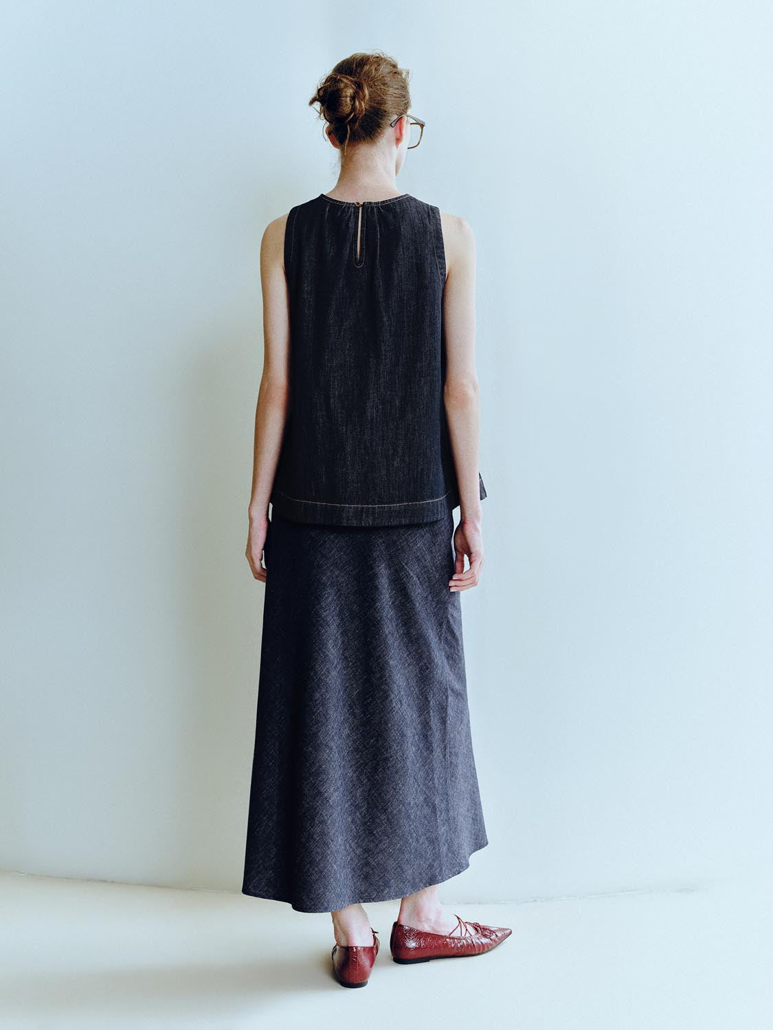 Denim Maxi Skirts